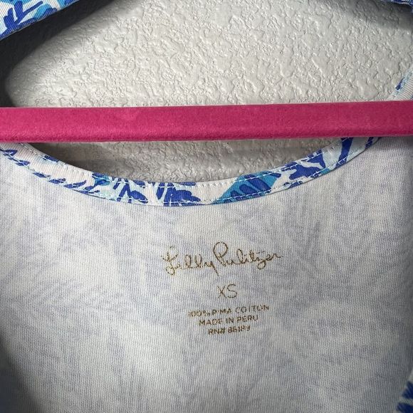 Lilly Pulitzer Bay Dress In Whisper Blue One Of A Kind Engineered Dress Sz XS - Picture 4 of 4